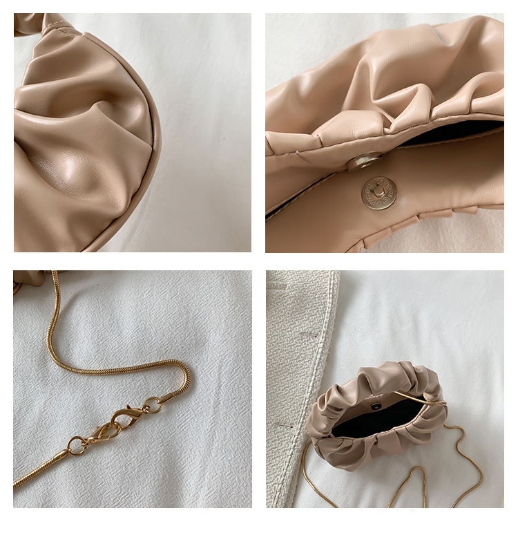 2024 Sommer Neue Trendy Internet Rot Vielseitig Eine Schulter Unterarm Modische Handheld Einfach Gefaltete Wolke Tasche_voghion.com