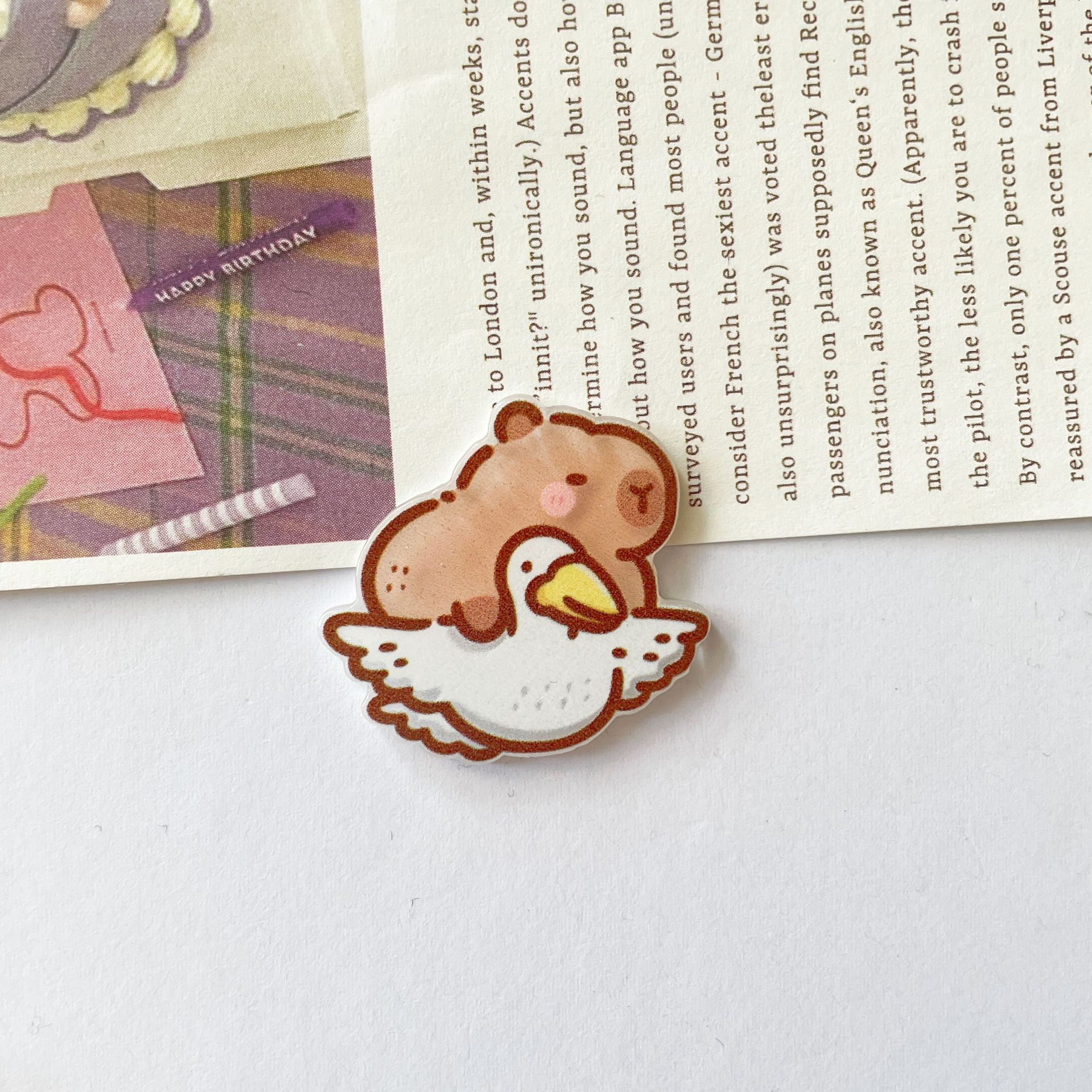 플라잉 카피바라 3cm * 2.7cm (싱글)