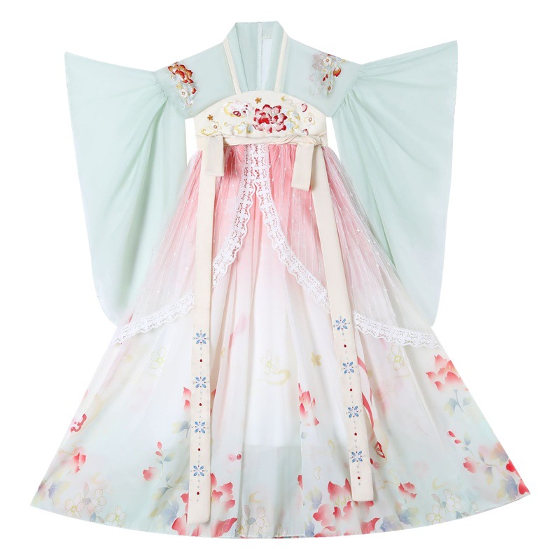 Hanfu for Girls, Summer Thin Style, Chinese Style Children's Fairy-Like Tang Suit, Ancient Style Dress for Girls, 2026 New Model