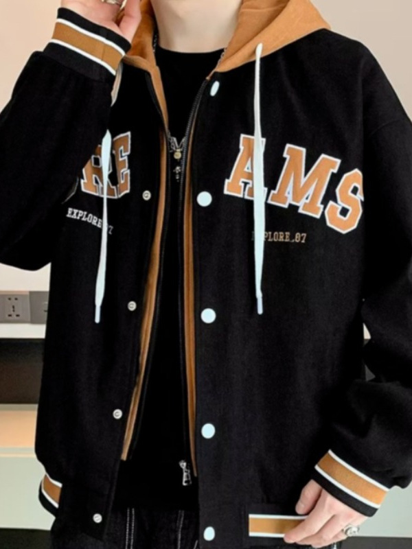 帽子付きジャケットのファッション長袖の日本式の外着はだらだらしています。