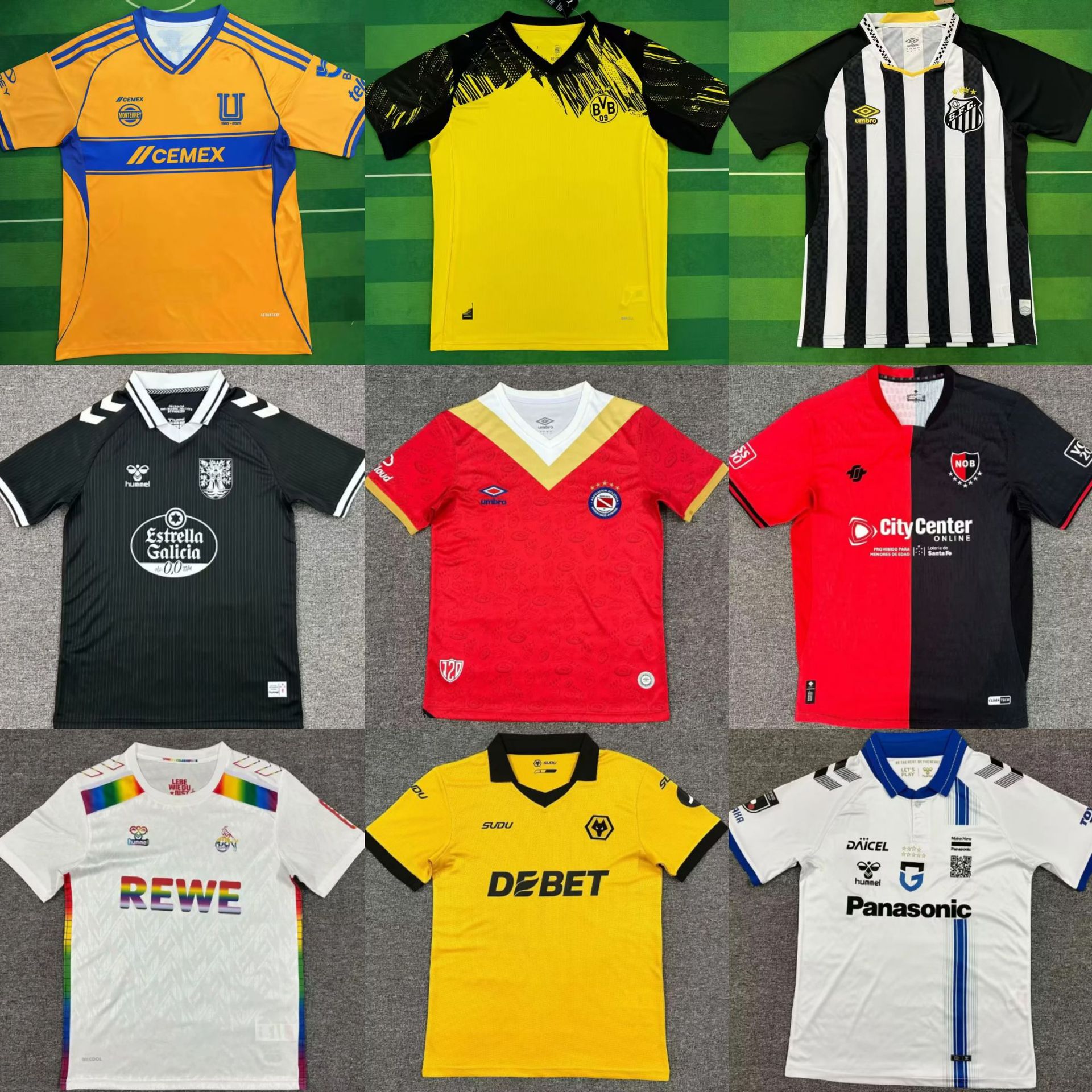 2526赛季粉丝版多特蒙德老虎日本桑托斯狼队阿根廷球迷款球衣新款