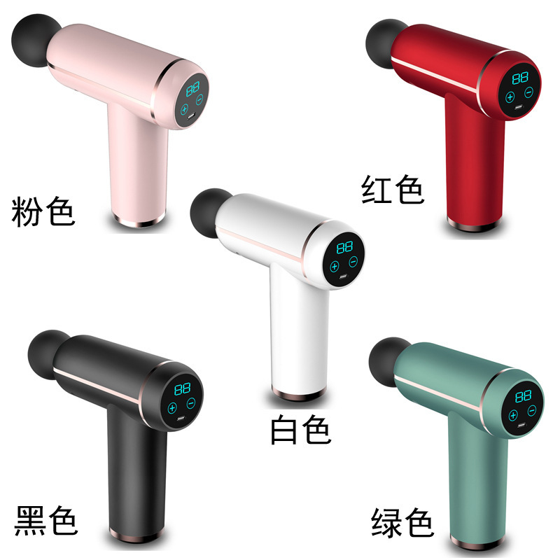 ミニ筋膜ガン充電式マッサージャー家庭用リラクゼーション筋肉電気フィットネス機器ガールズスポーツマッサージャー|undefined