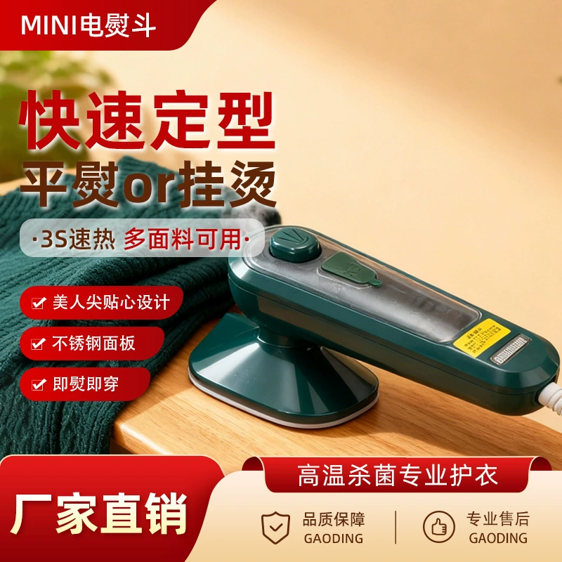 Handheld Electric Steam Iron, Portable Mini 30W, 80 ml Water Tank, Dual Voltage (110/220V)