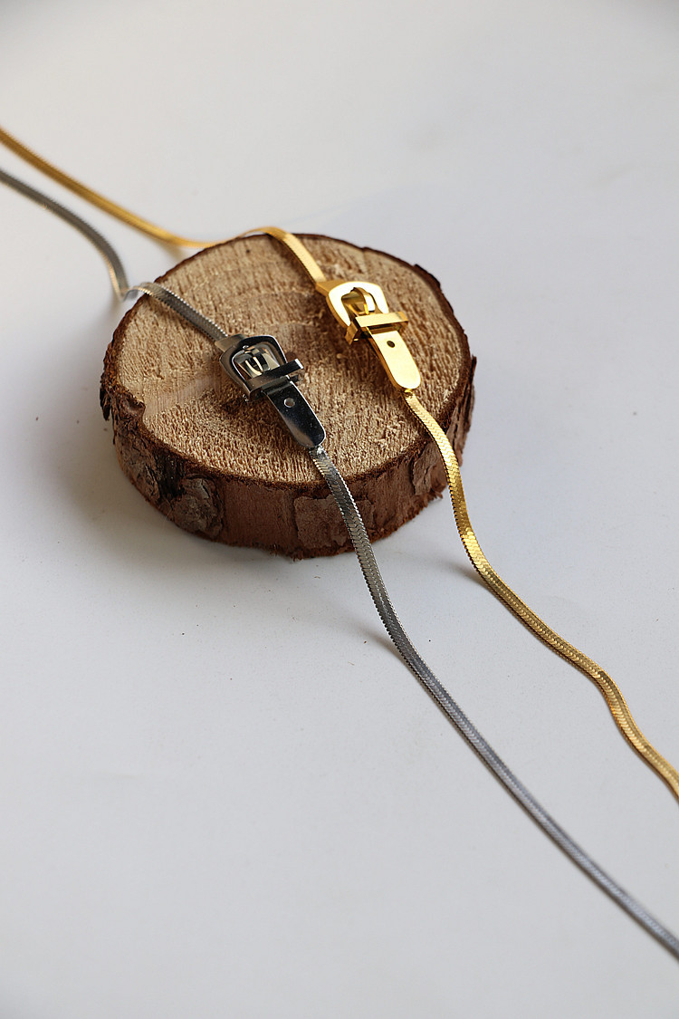 Women'S Gender Vintage Style Geometric Titanium Steel Plating Gold Plated Choker