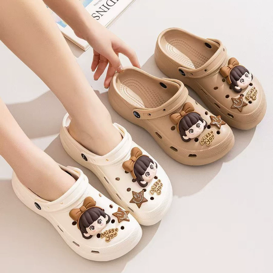 Fu Meijia мультфильм с толстой подошной садовой обуви для дома EVA Летняя мода носить в помещении