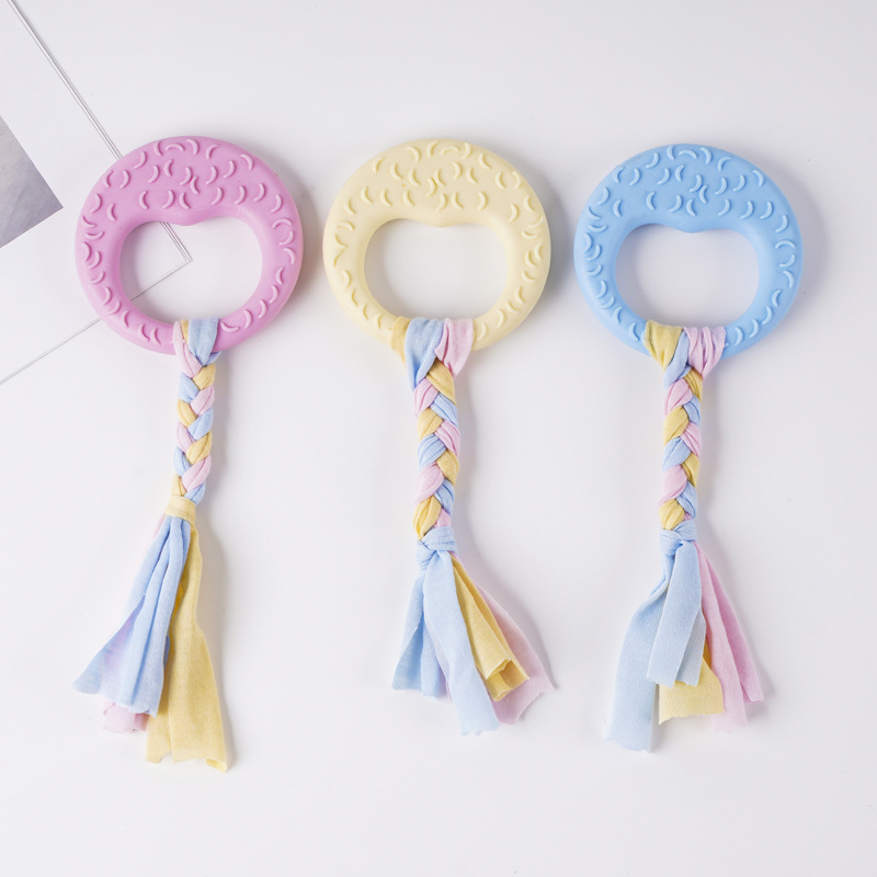 Juguete para mascotas de TPR de gran venta transfronterizo, palo de dentición para perros para entretenimiento, juguete de autoentretenimiento para cachorros duradero y resistente a las mordidas.