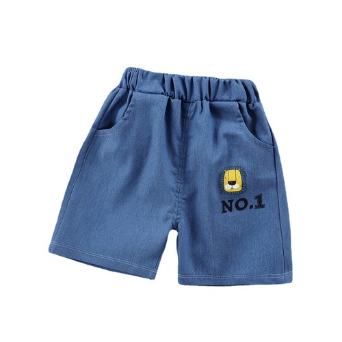 Boys' denim shorts, summer, girls' thin shorts, children's casual Korean pants, baby outerwear fashionable shorts