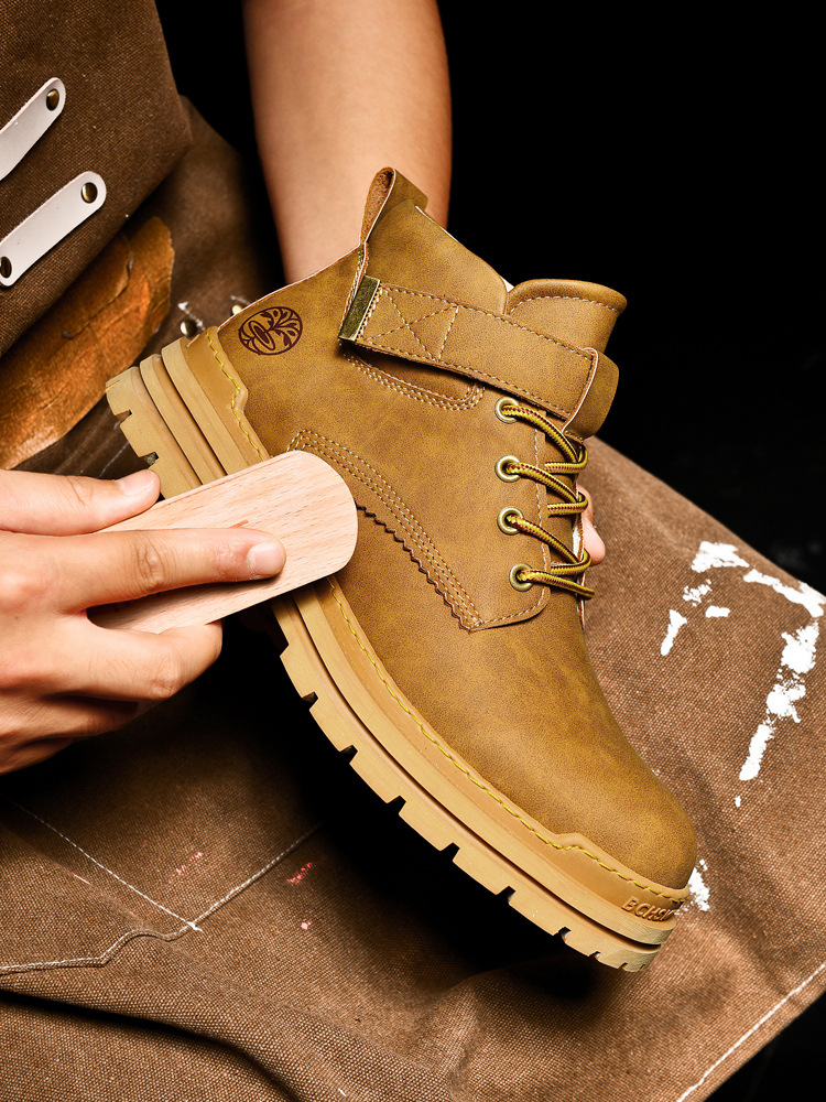 Die neuen Freizeit-Arbeitsschuhe von Zhongbang können nicht in faule große gelbe Stiefel getreten werden_voghion.com