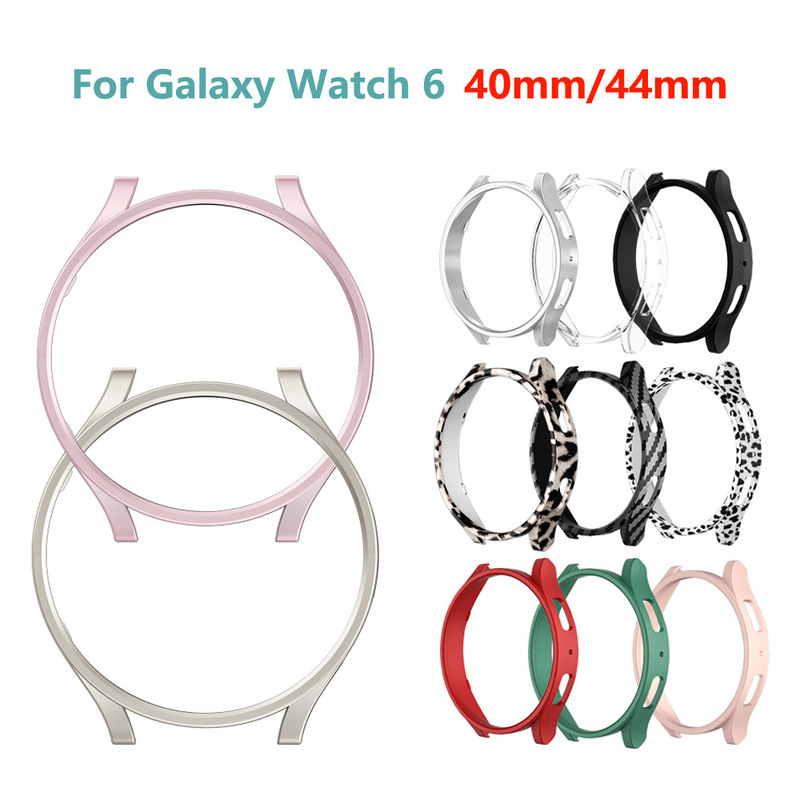 Suitable for Samsung Galaxy watch6 watch protective shell PC hollow half pack watch case 40mm/44mm hard case