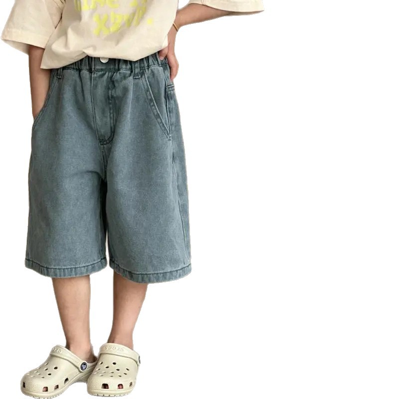 Verano delgado pantalones de vaqueros para niños pantalones de chicas 2026 nuevos pantalones de chicas casuales y sueltos