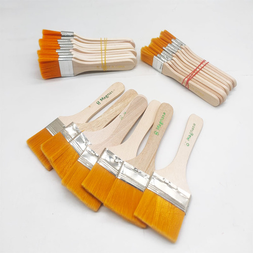 Nylon brush No. 1-12 soft head board brush gouache oil painting acrylic paint row board brush art board brush wholesale