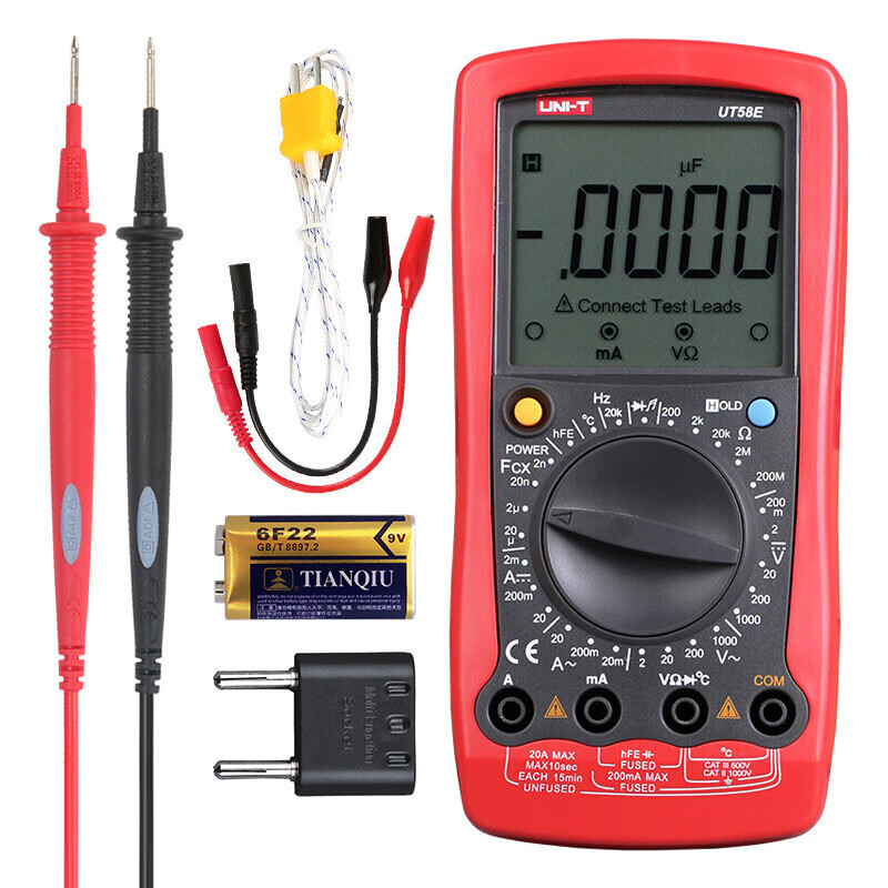 UNI-T UT58E multímetro digital de pantalla grande