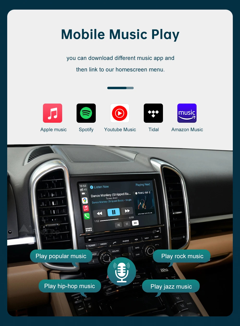 Wireless Carplay Car-Machine Interconnection Is Suitable for Porsche Pcm3.0 Pcm3.1 Decoder Module Decoder