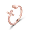 One size ring heart-shaped, European style, suitable for import, wholesale