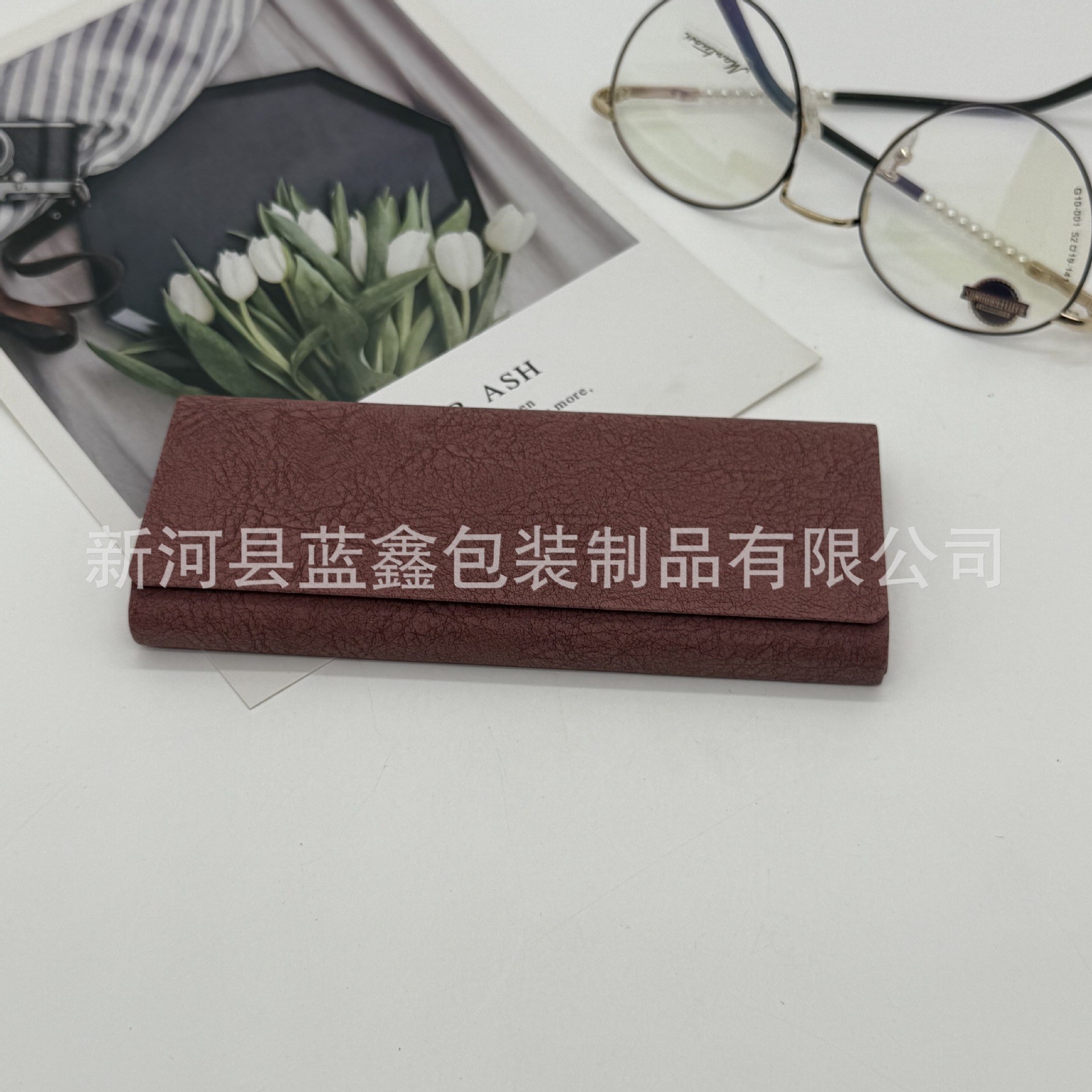 新しいメガネケース包装用クリップ、個性的な携帯用フレームメガネケース、近視メガネ収納ボックス、越境販売