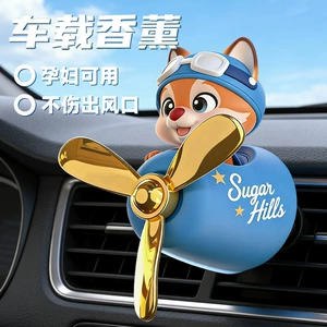 Cross-Border Exclusive Supply of Car Fragrance Perfume, Export Clip-On Fragrance, Cartoon Design, Hot-Selling Amazon Bestseller, Car Decoration Items