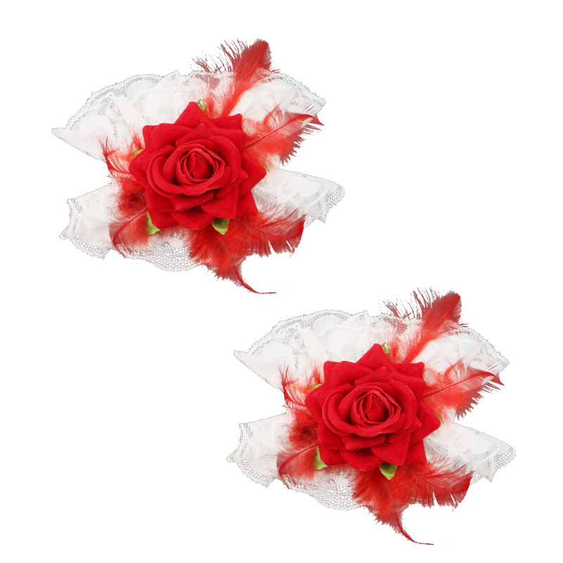 Cosplay de dibujos animados camarera adorable pulsera de encaje collar de ojos pegada de cabello cola zorro adornos de cabello show dress