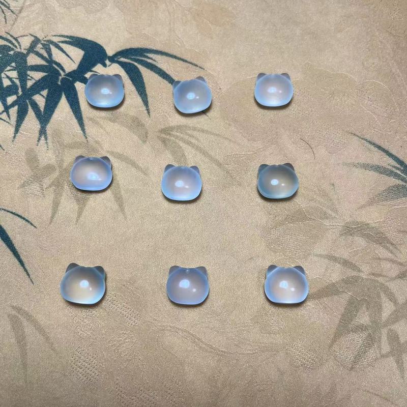 天然翡翠翡翠猫ヘッドペンダント diy アクセサリー屋台小さなペンダントメーカー卸売|undefined