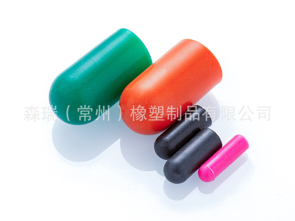 Senrui rubber protective cap black external thread silicone screw…