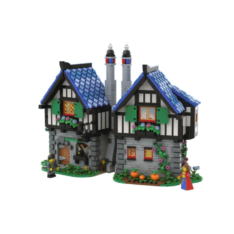 Blacksmith Shop Construction Toy Building Blocks Model Decor_voghion.com