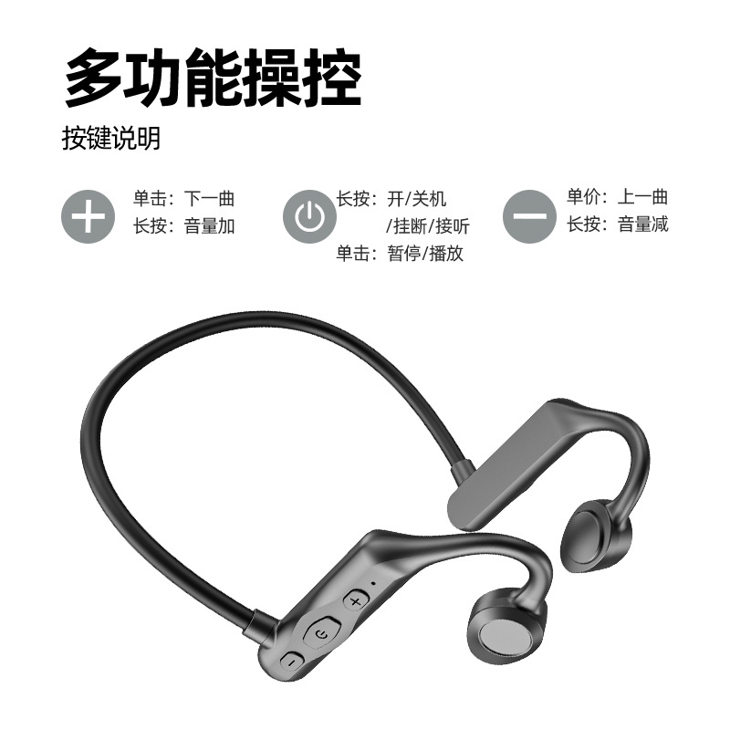 Nueva ventaja modelo no-en-oído conducción de aire auricular Bluetooth inalámbrico corriendo deportes anti-caída transfronteriza auricular Bluetooth al por mayor