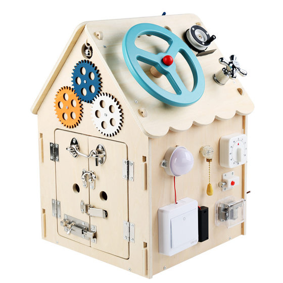 Wholesale Wooden Montessori Teaching Aids Busy House Baby Early Childhood Training Agency Unlock Educational Toys