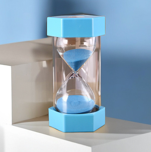 Hexagonal anti-fall hourglass timer ornaments home desktop decoration hourglass ornaments 1-60 minutes countdown gift