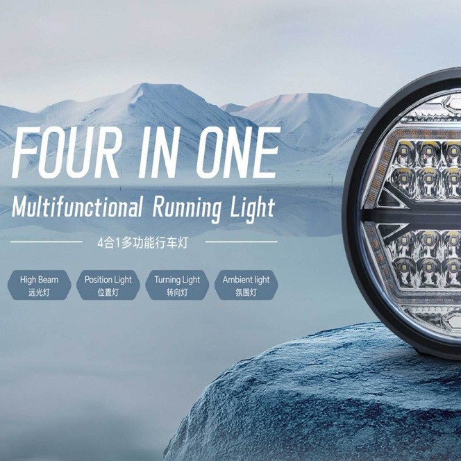 4 en 1 lámpara multifuncional para 4 * 4 lámpara de barra delantera todoterreno lámpara auxiliar de techo universal