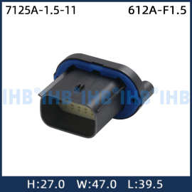 7125A-1.5-11汽车防水连接器 接插件端子 对插车用公母线束