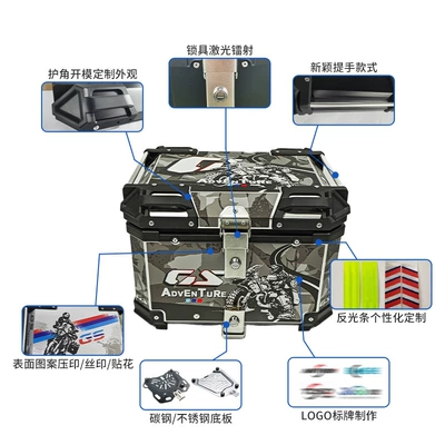 Rear Tail Box Quick Release, Motorcycle trunk