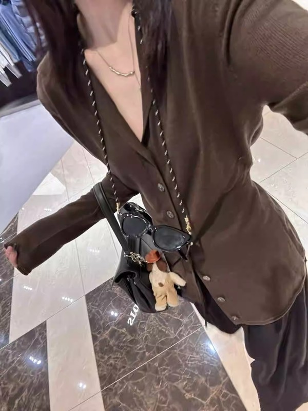 灰色针织开衫外套女秋冬毛衣内搭打底可外穿早秋韩系chic穿搭上衣|undefined