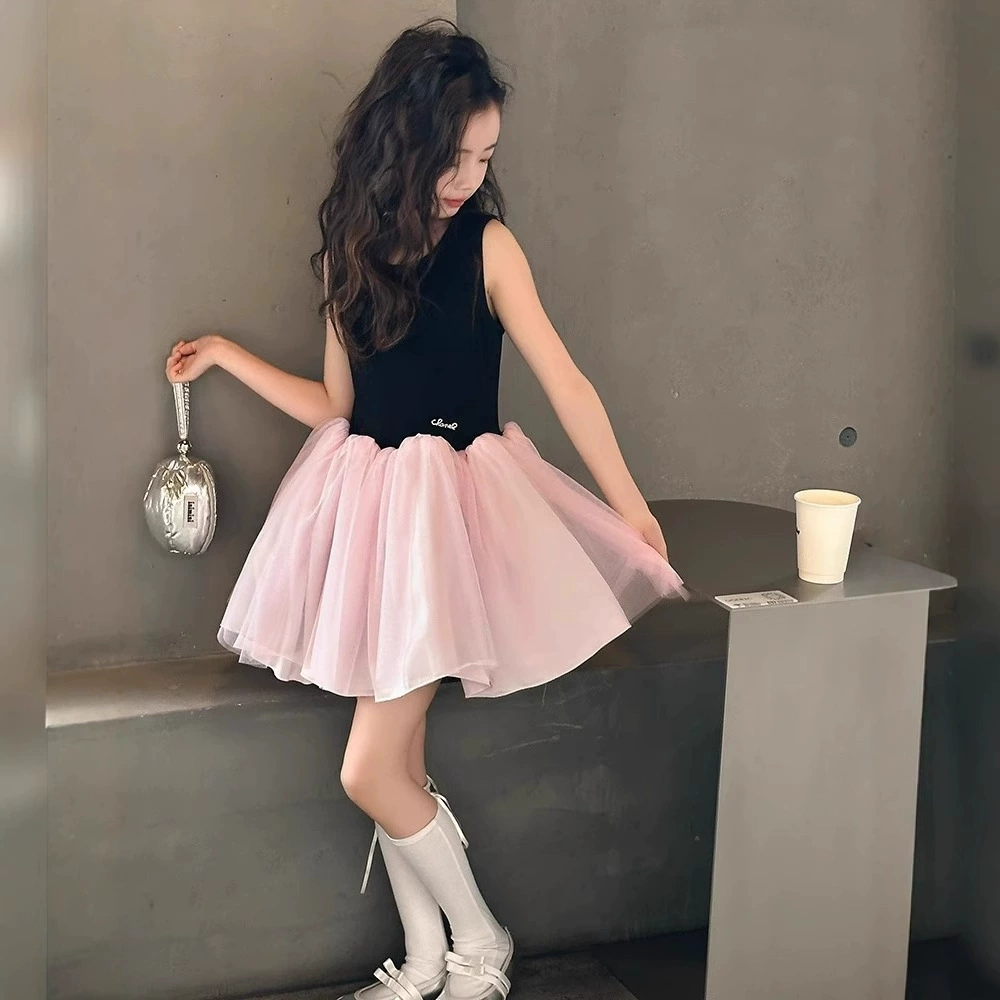 Summer skirt, small princess costume, dress, for teenagers, high-quality style