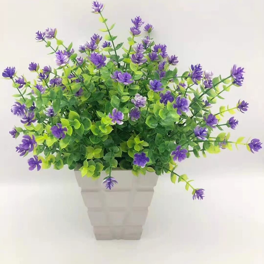 AliExpress Venta caliente artificial planta verde 7 cabezas 35 malla eucalipto Camelia flor artificial Flor de plástico flor decorativa