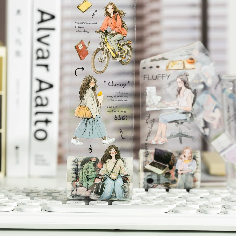 Tomato sauce girl Tape, social animal diary, оригинальный набор студент manual DIY материалы база коллаж ручной палаточный лента