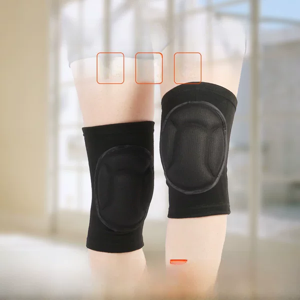 Anti-collision sponge knee pads adult thickened turtle shell basketball running sports kneeling protection knitted sponge knee pads