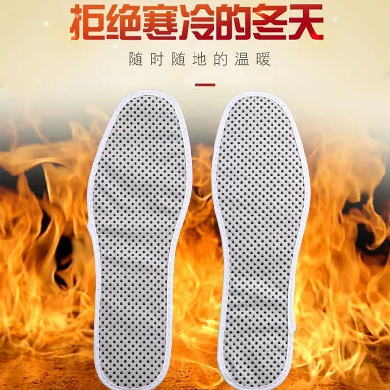 Far infrared insoles for men and women, heated foot warmers, tourmaline magnetic therapy, breathable thermal pads for cold feet in winter