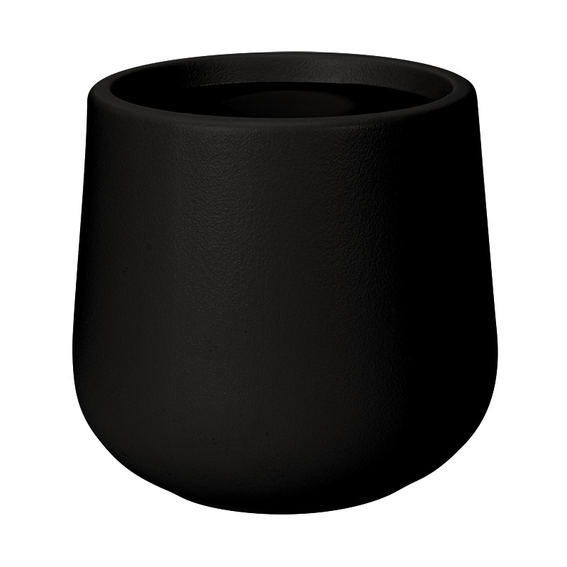 Maceta de plástico redonda de gran diámetro, cemento de imitación de moldeo por soplado grueso, maceta de plantas verdes grandes, maceta decorativa de flores de sala de estar