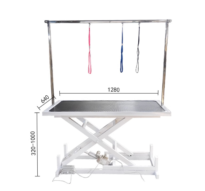 Mesa eléctrica de belleza rectangular (mesía negra)
