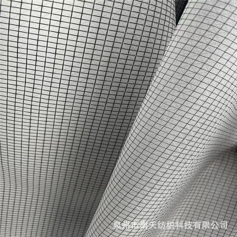 新款渔丝网布菱形暗纹透气运动鞋材鞋材面料