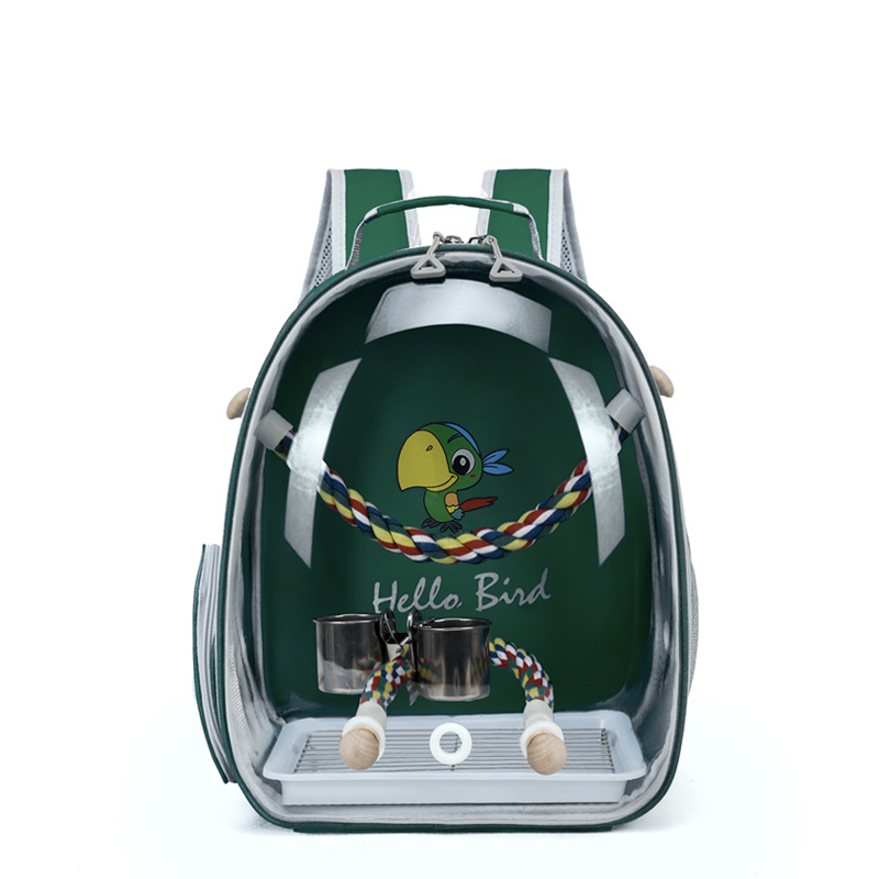Hola novia bolsa de pájaros bolsa de loros bolsa de hombro mochila porosa transpirable portátil máquina de almacenamiento de cenizas piel de tigre de xuanfeng