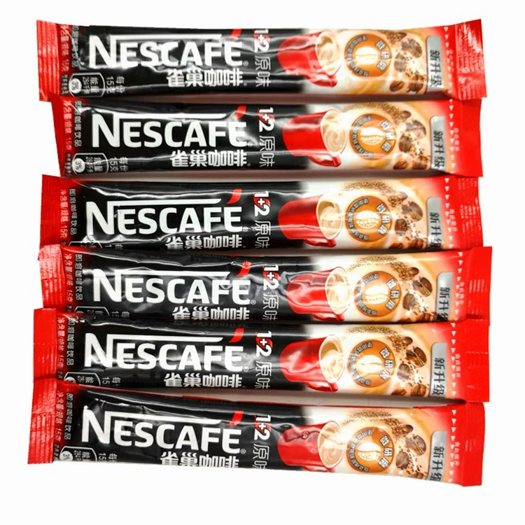 Кофе Nestlé 1+2 растворимый, оригинальный, с низким содержанием сахара, 3-в-1, 15 г, 100 пакетиков, простая упаковка, разные вкусы