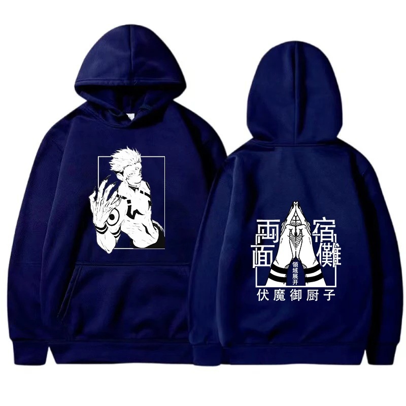 2024 Men Anime Primed Hoodies Tops Round Neck For Womens Fa