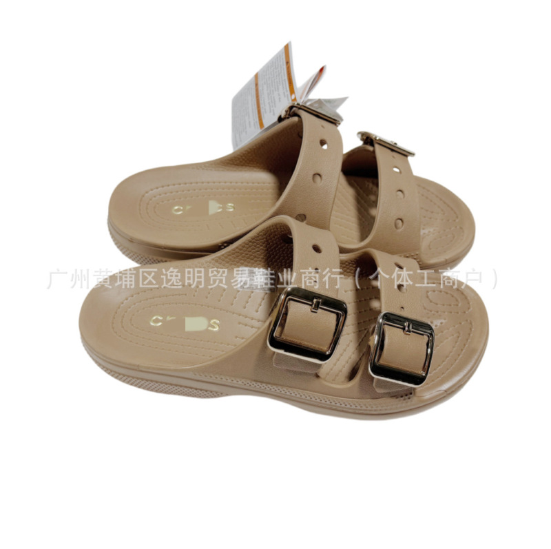 Cross Casual Slip-On Clogs New Classic Couple's Sandals Women's Flat Shoes Summer Soft-Soled Sandals