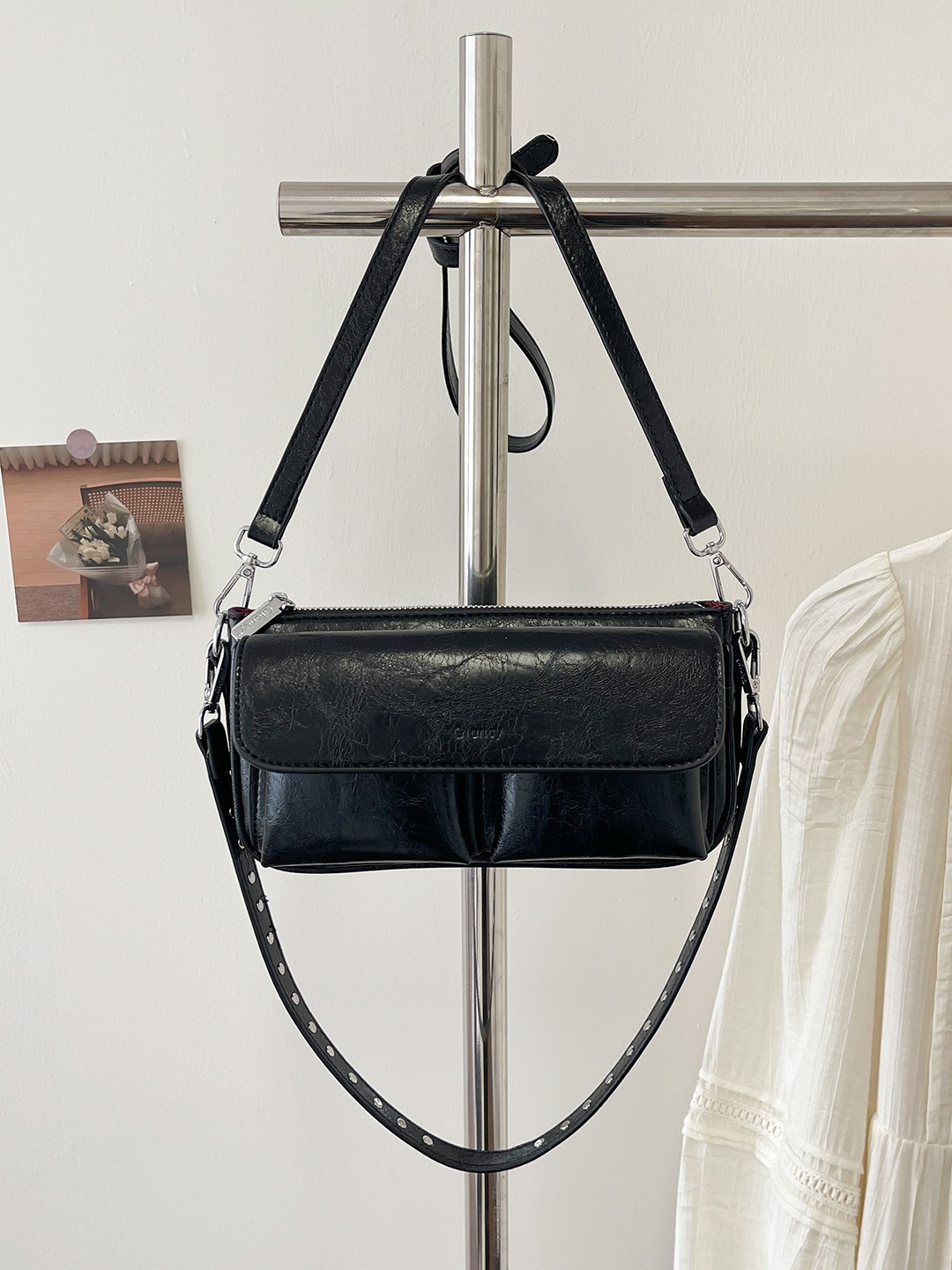 Bolsos de textura alta para mujeres 2026 nuevo lujo ligero exquisito versátil bolso cuadrado pequeño de moda casual mochila de hombro