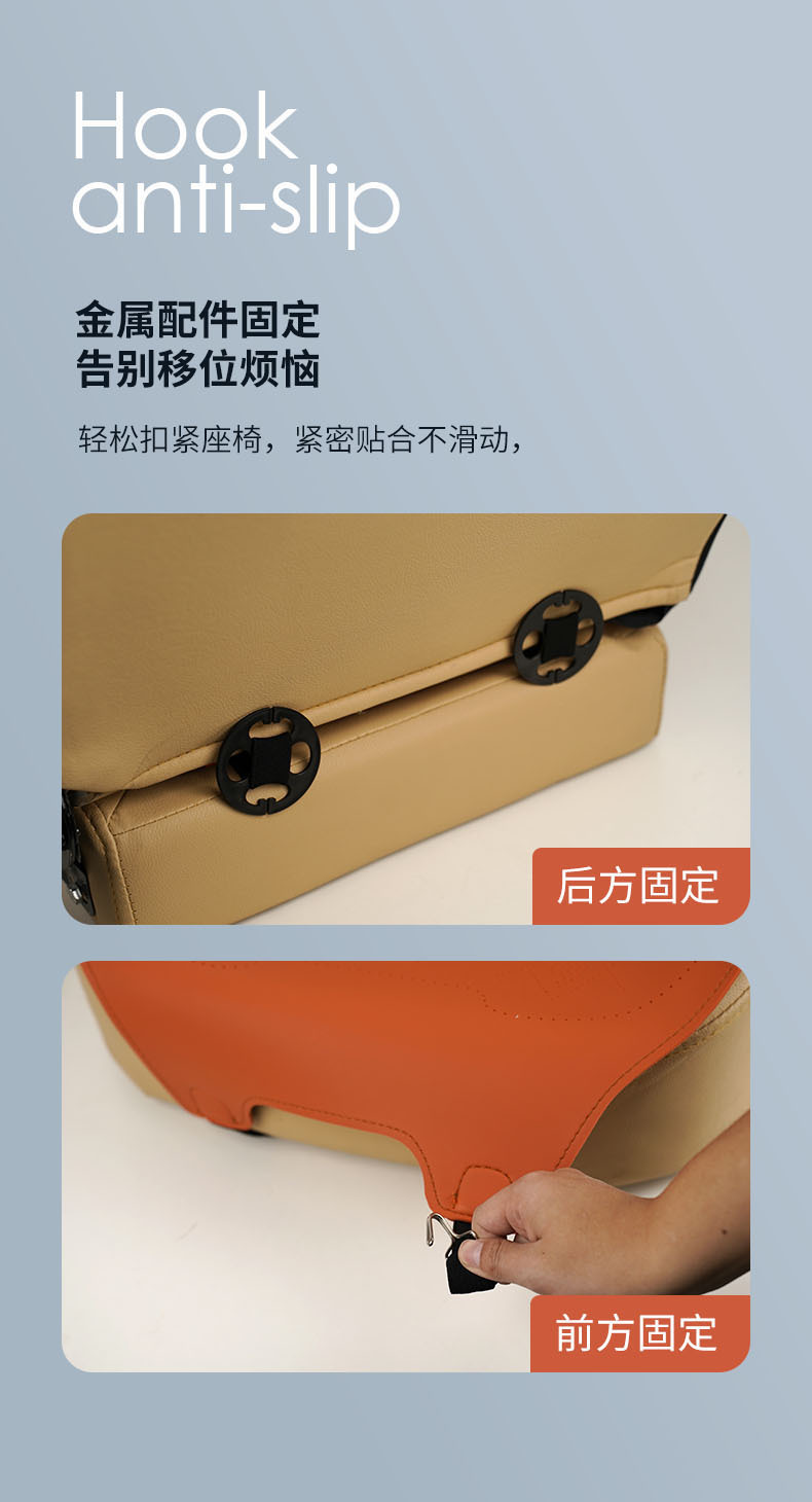 Car Seat Cushion Cover, Universal for All Seasons, Suede Leather, Double-Sided Universal Seat Cover, Full Car Rear Seat Cushion