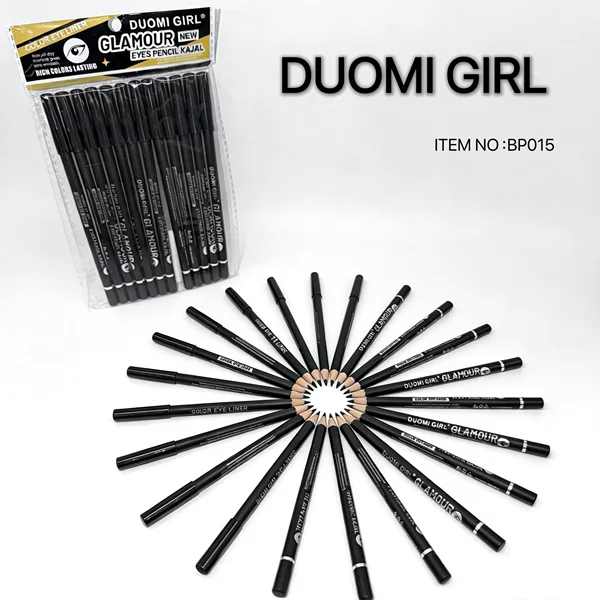 Duomi Girl Wooden Eyeliner Pencil, Easy to Apply, Smudge-Proof, Waterproof, Pencil-Style, Beginner-Friendly, Ultra-Fine