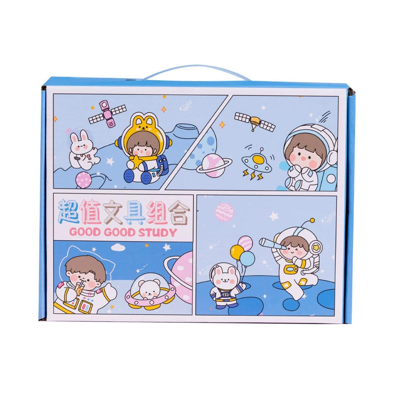 Creative handheld stationery, cute set, gift box for students, Birthday gift