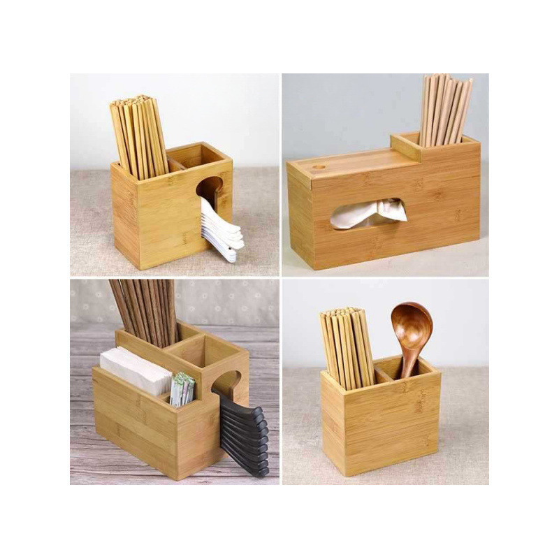 레스토랑 대나무 젓가락통, 복고풍 상업용 젓가락통, 창의적인 젓가락 바구니, 나무 젓가락통, 젓가락 케이지, 맞춤형 더블