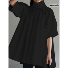 U 45240 Japanese bubble sleeve stand collar shirt ��ϵ������