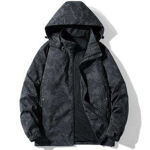 Autumn 2024 New Couple Jacket Korean Trendy Handsome Camouflage Work Jacket Boys Casual Jacket Women